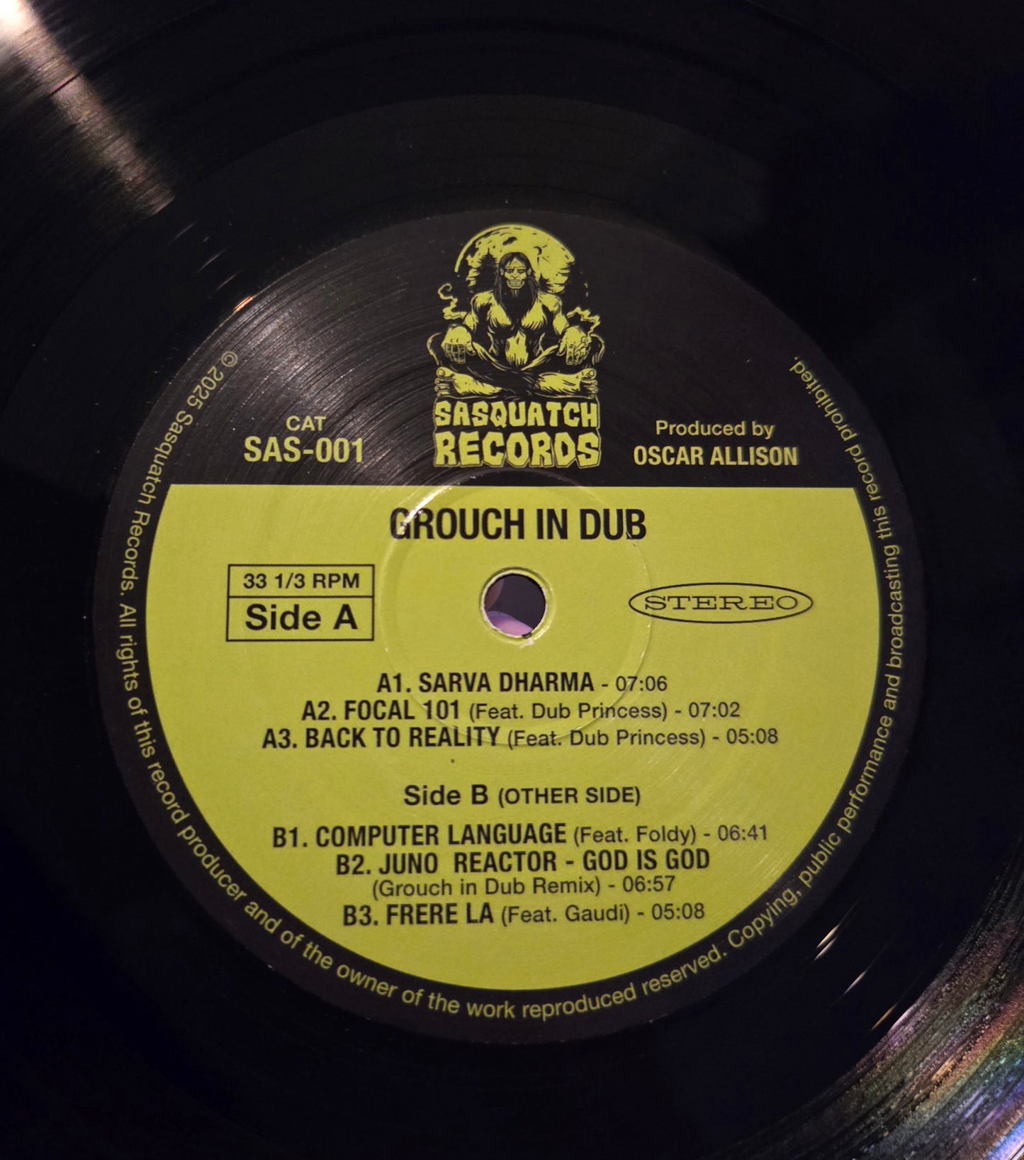 Grouch In Dub - Grouch In Dub (2018) - 2LP - 180g Black Variant (Pre-order)