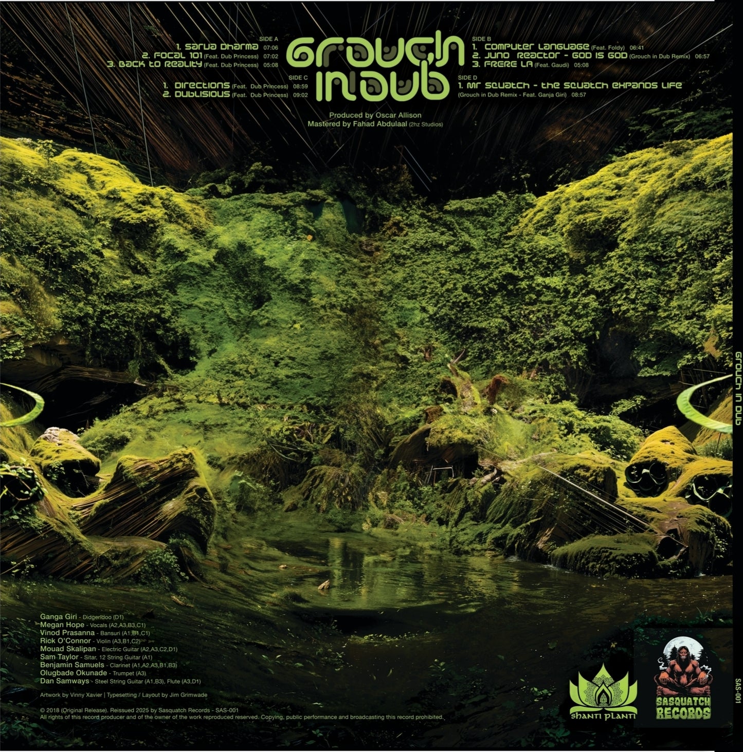 Grouch In Dub - Grouch In Dub (2018) - 2LP - 180g Keylime Edition (Pre-order)